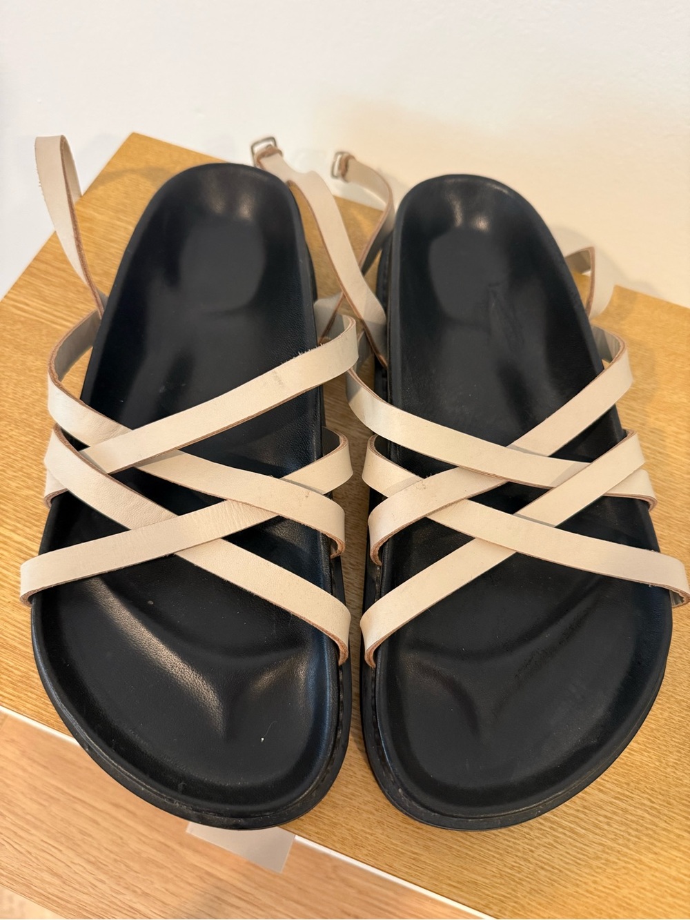 Liberté leather sorrento sandal ivory